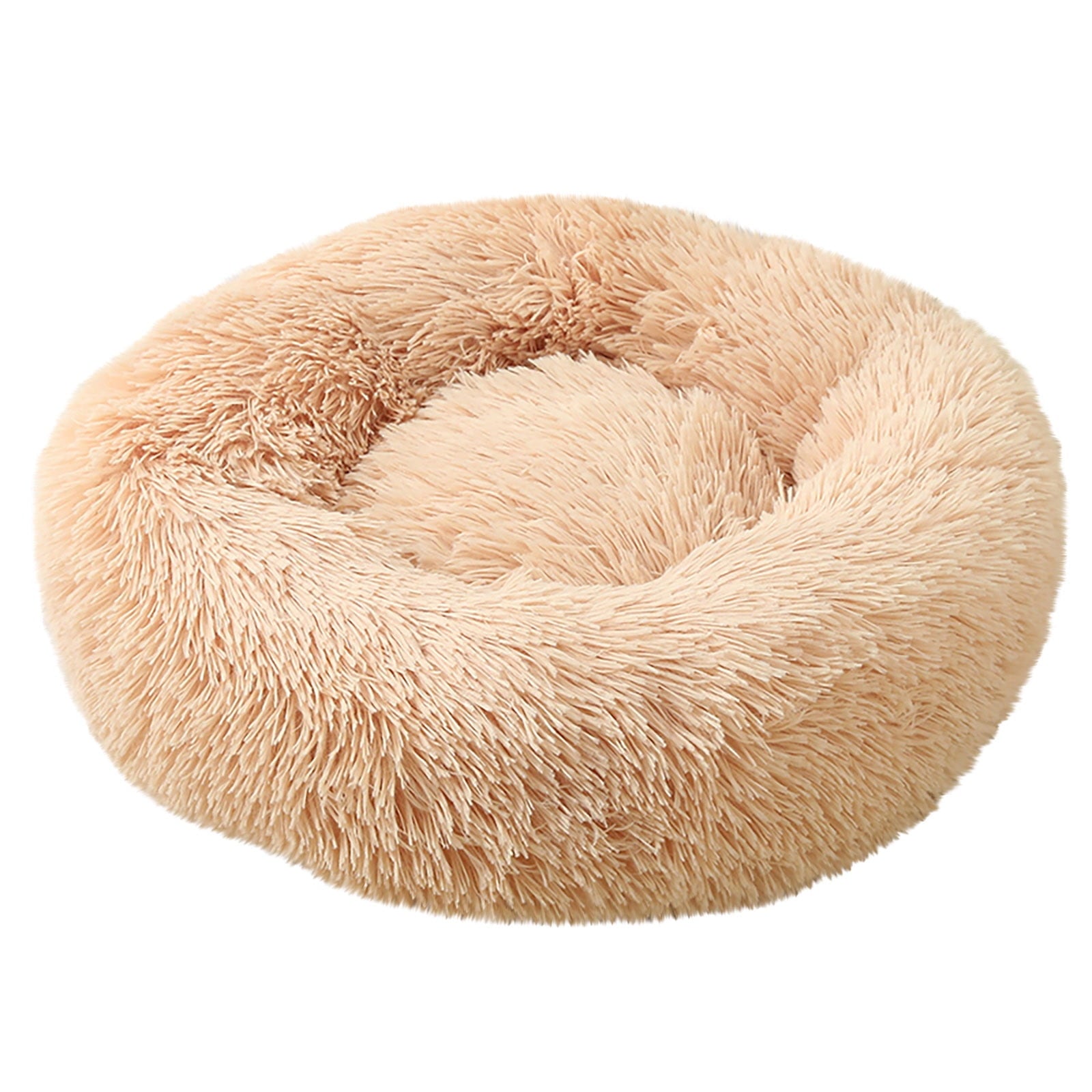 Calming Dog & Cat Bed, Anti-Anxiety Donut Cuddler Warming Cozy Soft round Bed, Plush Cushion Bed for Small Medium Dogs and Cats (16"/20"/24"/28"/32"/36")